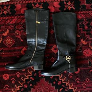 Michael Kors Size 8.5 Black Riding Boots